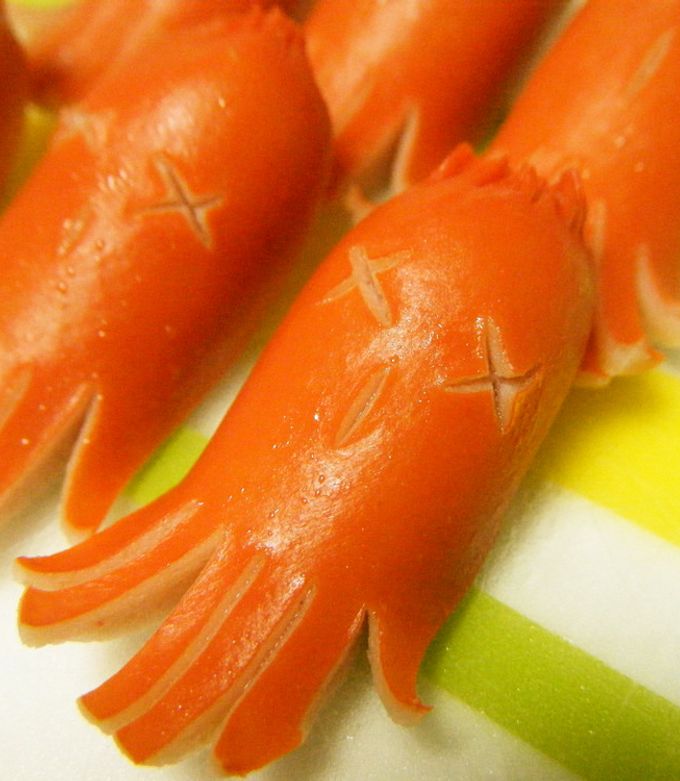 たこさん ワッペン 『お気に入りシリーズ ワッペン タコさんウィンナー MOW750