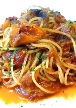なすとトマトのスパゲッティ-レシピのメイン写真