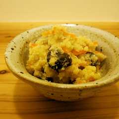 รูปของ 乾燥おからで　おからの炒り煮