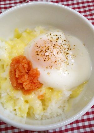 温泉卵のっけ丼-レシピのメイン写真