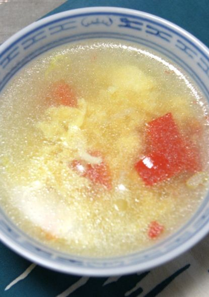 卵とトマトの中華スープ-レシピのメイン写真