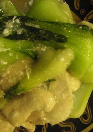 鶏むね肉とチンゲン菜のシルバーあんかけ-レシピのメイン写真