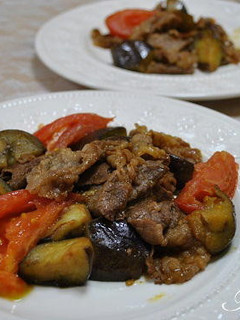 牛肉と夏野菜のカレーしょうゆ炒め-レシピのメイン写真
