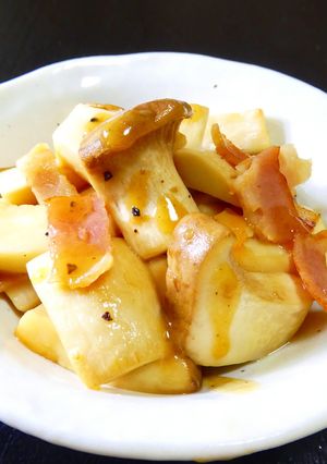エリンギ＆ベーコンのバターしょうゆ炒め-レシピのメイン写真