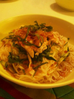 さっぱり梅ドレ素麺-レシピのメイン写真
