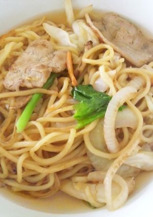 和風つゆで食べるあっさりソース焼きそば-レシピのメイン写真