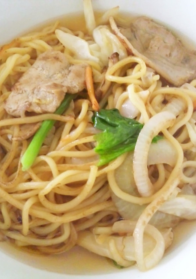 和風つゆで食べるあっさりソース焼きそば-レシピのメイン写真
