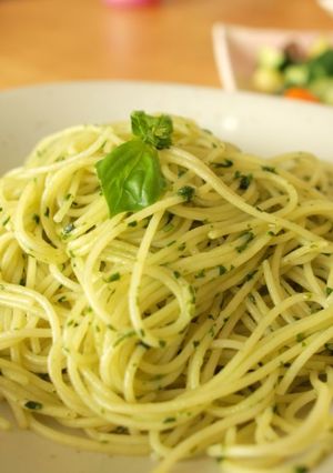 シンプル!バジルのパスタ-レシピのメイン写真