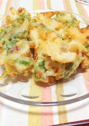 納豆とエビのかきあげ。-レシピのメイン写真