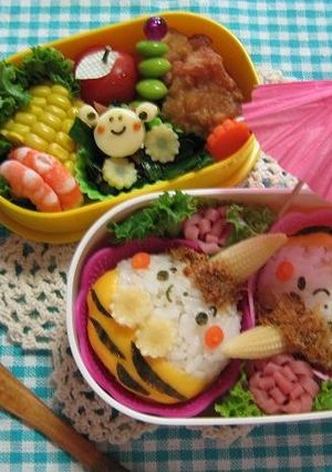 梅雨弁☆コロンとまんまる雷様おにぎり-レシピのメイン写真