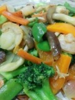 管理栄養士お勧め♪えびとホタテの野菜炒め-レシピのメイン写真