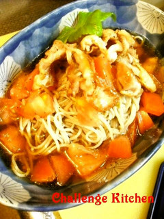 トマトとカリカリ豚no冷やしそば☆-レシピのメイン写真