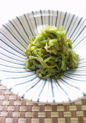 青じそ風味、ピーマンの常備菜。-レシピのメイン写真