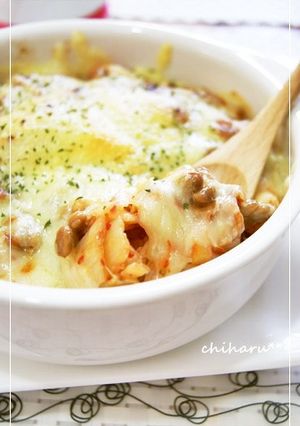 *焼くだけ簡単☆納豆とキムチのドリア風*-レシピのメイン写真