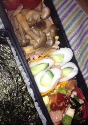 豚肉とキノコのコチジャン炒め弁当☆-レシピのメイン写真