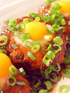 ひとくちでどうぞ♪月見とろろつくね-レシピのメイン写真