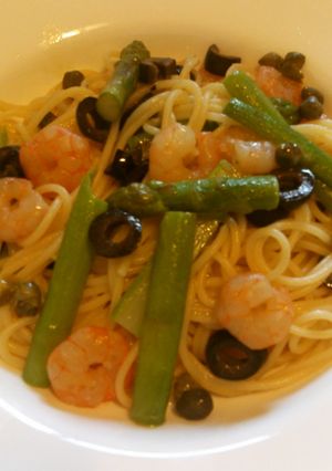 塩麹！　エビとアスパラのパスタ-レシピのメイン写真