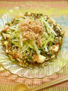 梅干しともずく酢のさっぱりそば-レシピのメイン写真