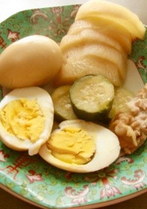 ズッキーニと卵入りの、夏の大根の煮物♬-レシピのメイン写真