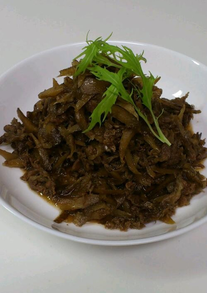 簡単♬牛肉とごぼうのしぐれ煮-レシピのメイン写真