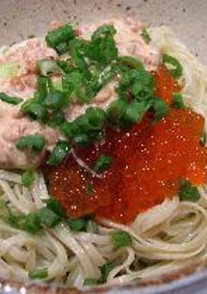 納豆いくらパスタ-レシピのメイン写真