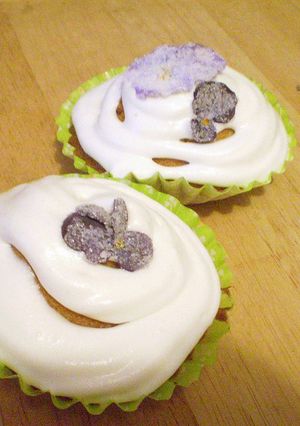蒸しﾊﾟﾝｸﾘｽﾀﾙﾌﾗﾜｰﾏﾌｨﾝ-レシピのメイン写真
