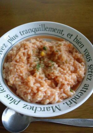 カップ麺の残り汁でチーズリゾット★-レシピのメイン写真