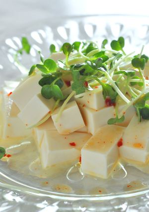 【あさっりいきたい】豆腐サラダ中華風-レシピのメイン写真