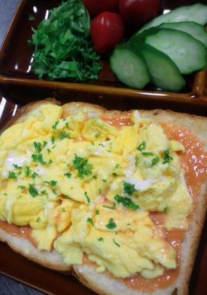 子供も喜ぶ朝の卵トースト-レシピのメイン写真