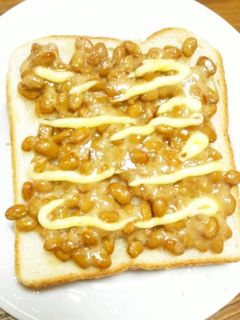 秘密の納豆トースト♪-レシピのメイン写真