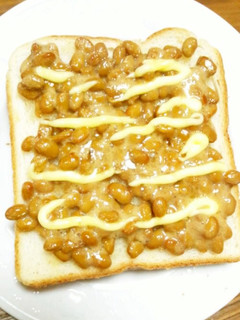 秘密の納豆トースト♪-レシピのメイン写真