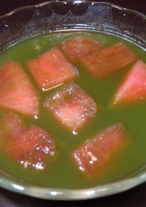 抹茶すいかハニーゼリー-レシピのメイン写真