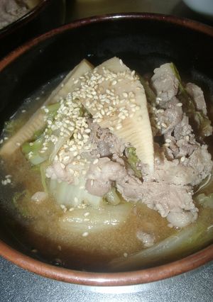 白菜・豚肉・たけのこのあっさり煮-レシピのメイン写真