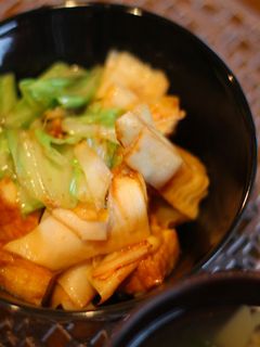 筍とキャベツと厚揚げの味噌炒め-レシピのメイン写真