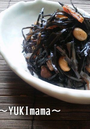 あらめと大豆の炒め煮in豚バラ-レシピのメイン写真