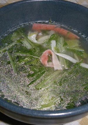 鶏の茹で汁で美味しいスープ♪-レシピのメイン写真