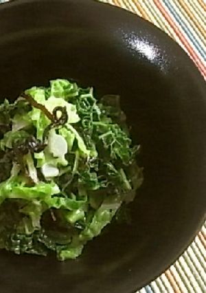 茹でキャベツの塩昆布バター和え-レシピのメイン写真