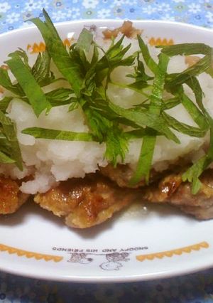 鶏もも肉漬込焼き・大根おろしたっぷりのせ-レシピのメイン写真