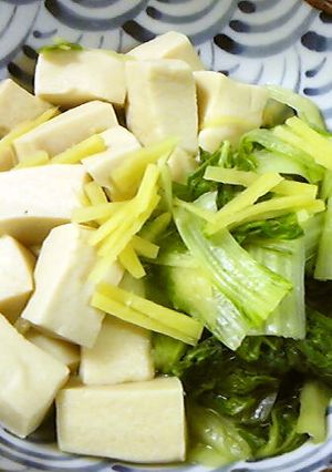 高野豆腐と干したシロナの炊き合わせ-レシピのメイン写真