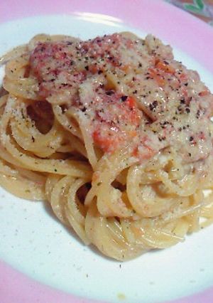 トマトのアンチョビチーズクリームパスタ-レシピのメイン写真