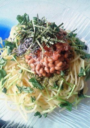 冷製☆和風梅納豆ジェノベーゼ-レシピのメイン写真