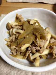 豚こまとごぼうの炒め物！-レシピのメイン写真