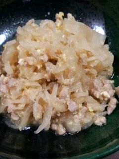 簡単☆大根とひき肉味噌炒め-レシピのメイン写真