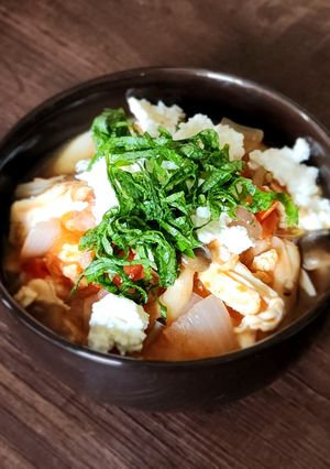 プラス1品☆レンジで簡単トマト煮-レシピのメイン写真