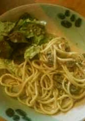 スパゲッティークリームソース-レシピのメイン写真