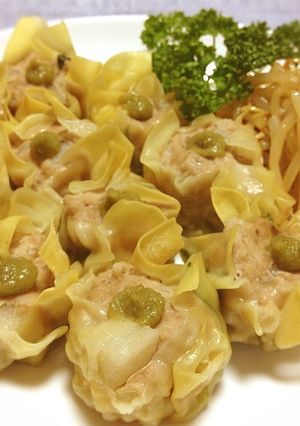 レンジで楽チン♪長芋入りサクサク焼売-レシピのメイン写真