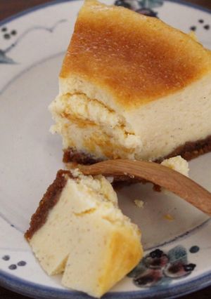 *湯煎焼きで超しっとり濃厚チーズケーキ*-レシピのメイン写真