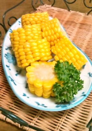 レンジで３分♪スイートコーン-レシピのメイン写真