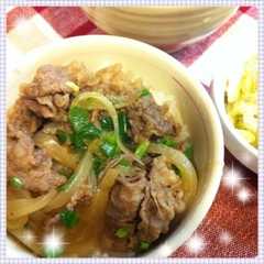 รูปของ スピード牛丼♪