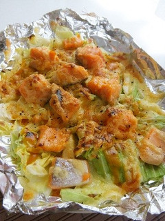 鮭とキャベツの味噌チーズ焼き-レシピのメイン写真